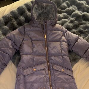 Kids Hooded Puffer Jacket - purple